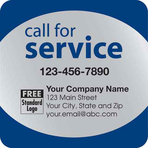 “Call for Service” Label - Click Image to Close