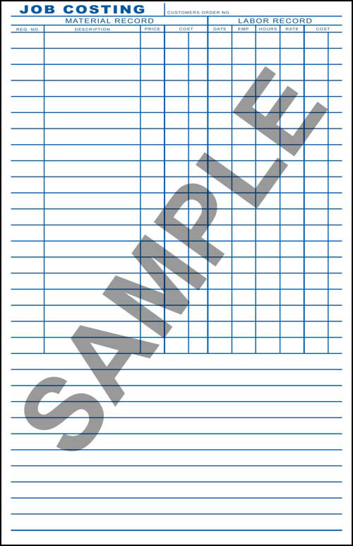 Small Job Invoice, 2 Copy - 5 2/3” x 8 ½” - Click Image to Close