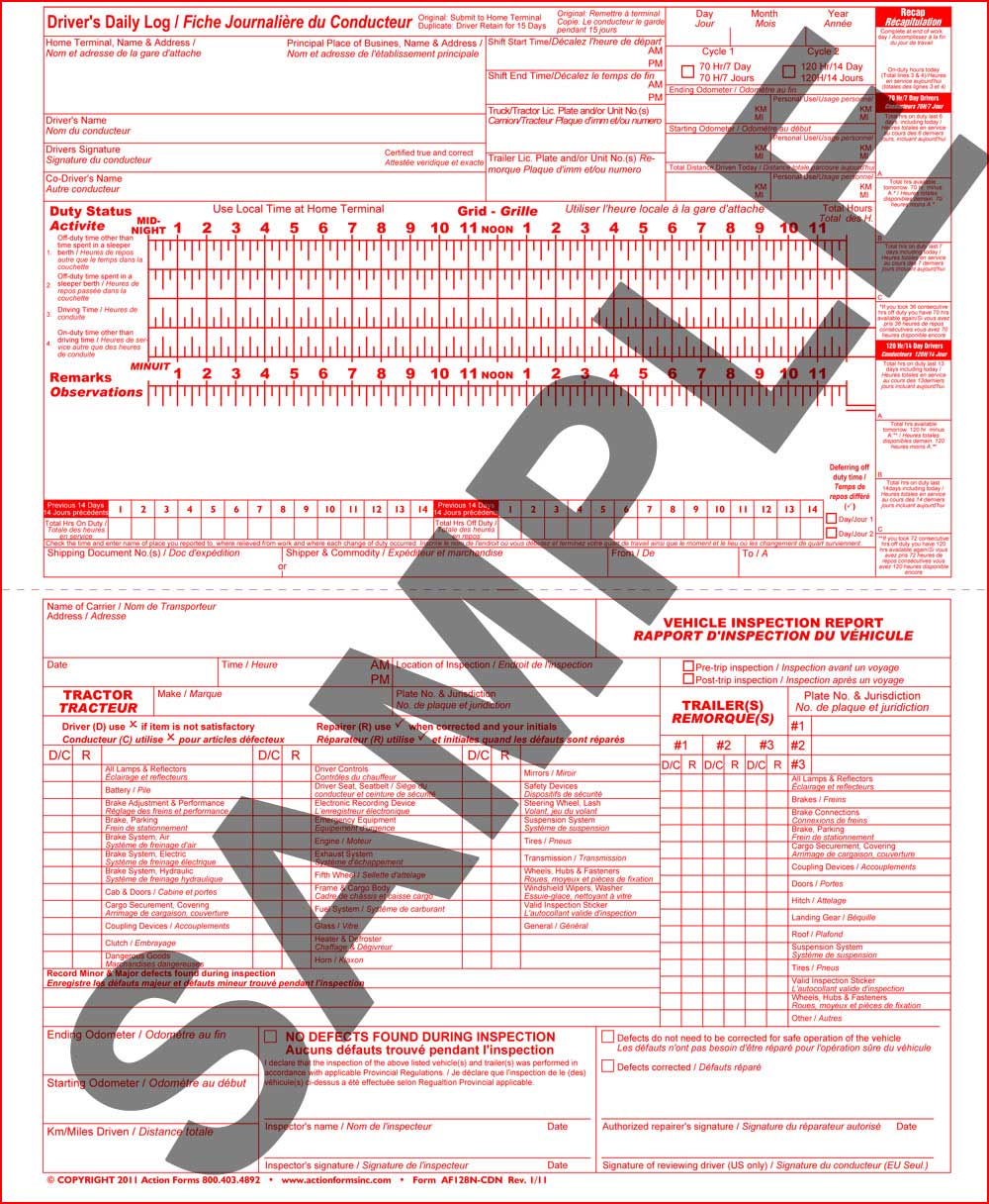 2-in-1 Log Book - French/English - Click Image to Close