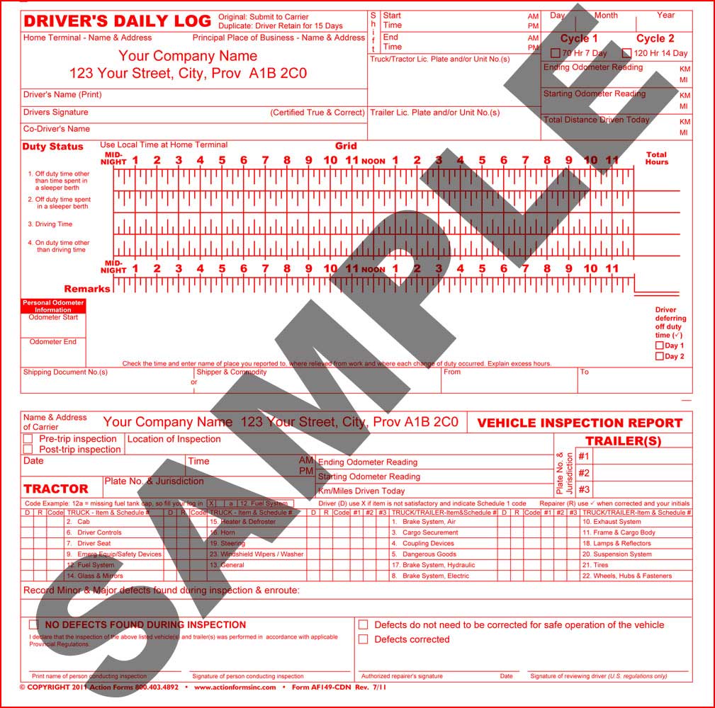 Log Book with Detailed Vehicle Inspection - PERSONALIZED - Click Image to Close