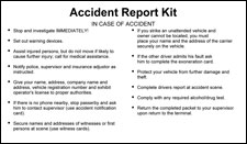 Accident Report Kit - with Camera