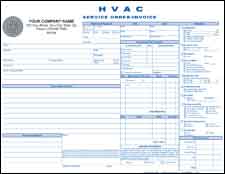 HVAC Service Order / Invoice - PERSONALIZED