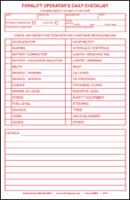 Forklift Operators Checklist