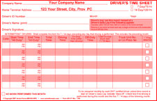 Exemption Log / Run Sheet, PERSONALIZED